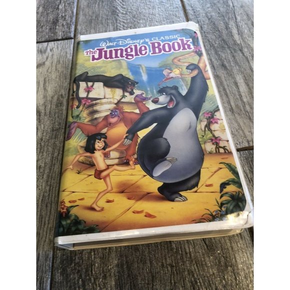 The Jungle Book VHS 1122 Black Diamond Edition Disney Classic Clamshell Rare - Picture 1 of 11